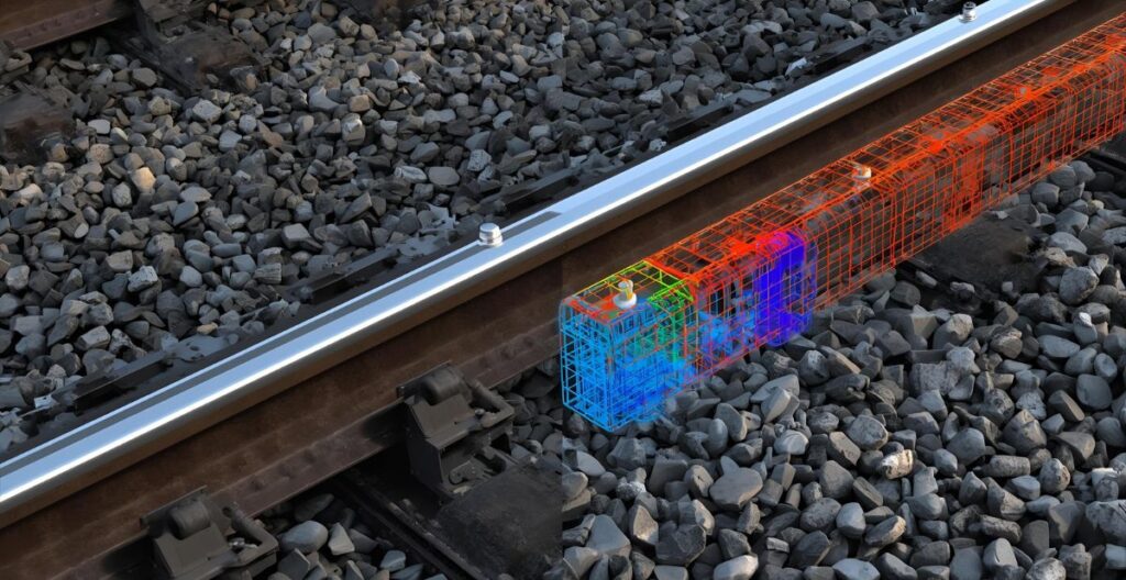 gemelo digital de la vía férrea